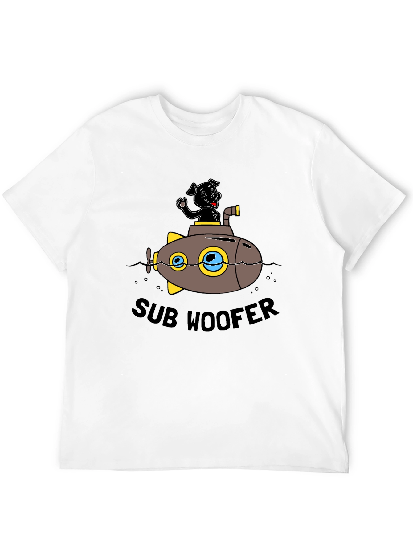 Sub Woofer Graphic Black T-Shirt