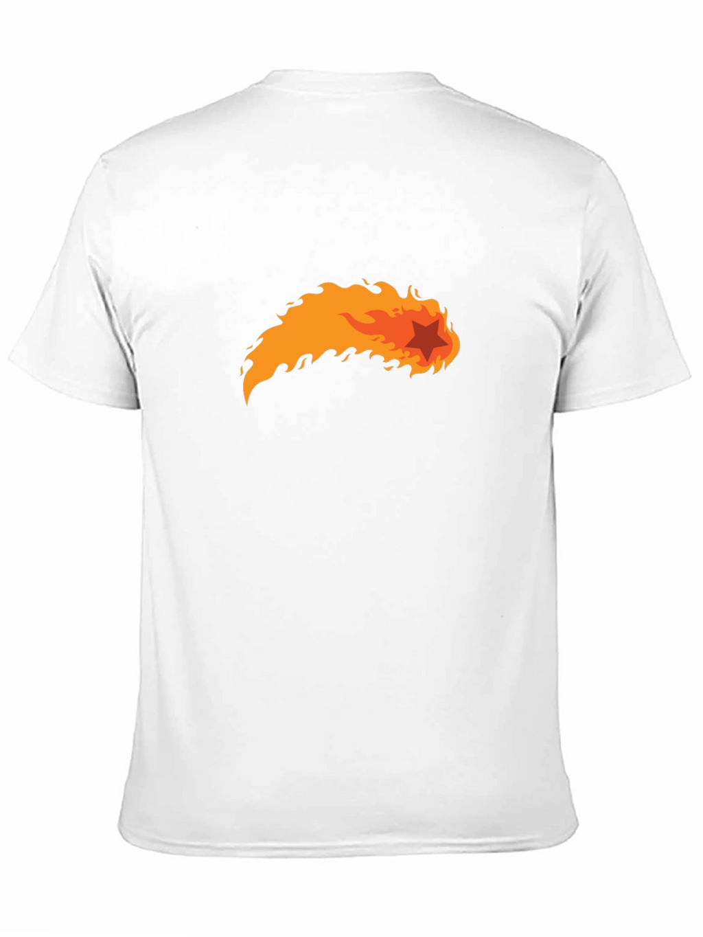 Fiery Star Black T-Shirt - Bold Graphic Tee