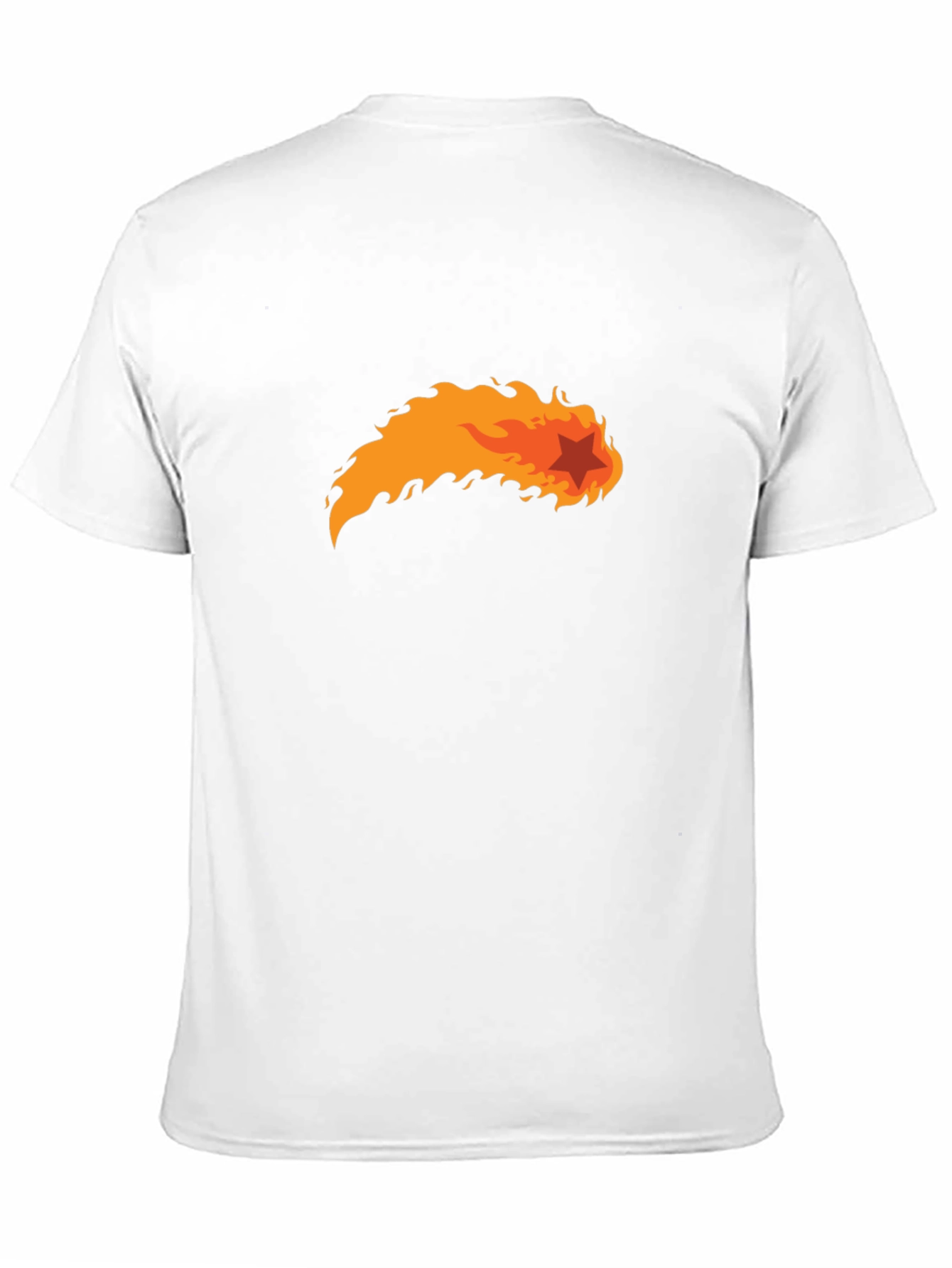 Fiery Star Black T-Shirt - Bold Graphic Tee