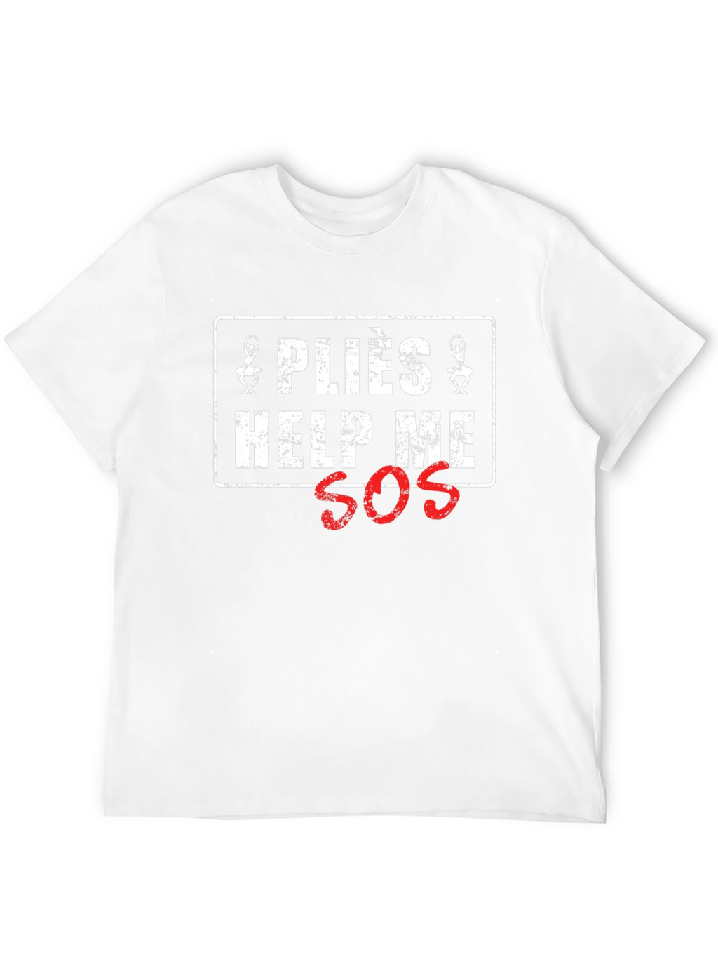 Pliés Help Me SOS Graphic T-Shirt - Black