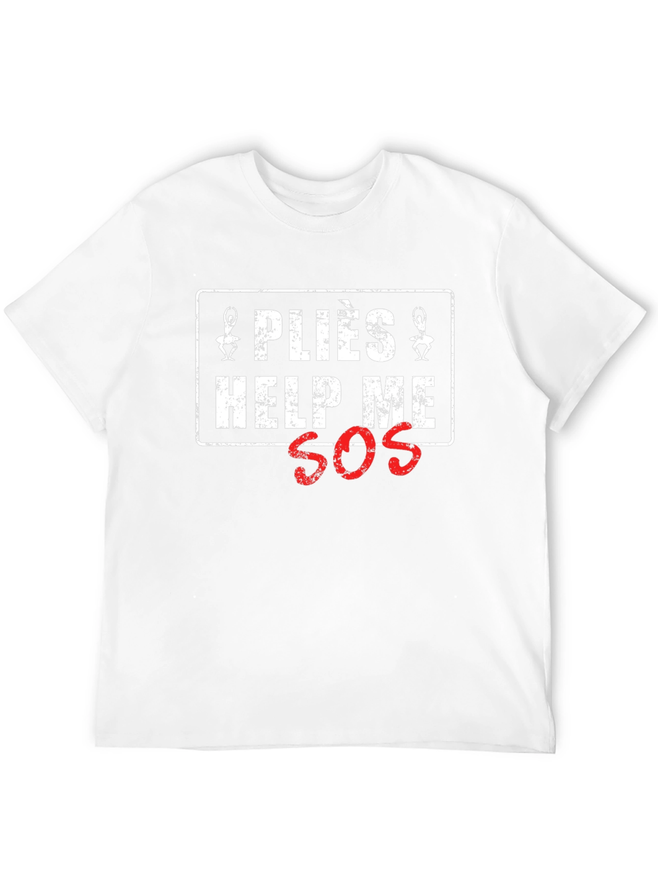 Pliés Help Me SOS Graphic T-Shirt - Black