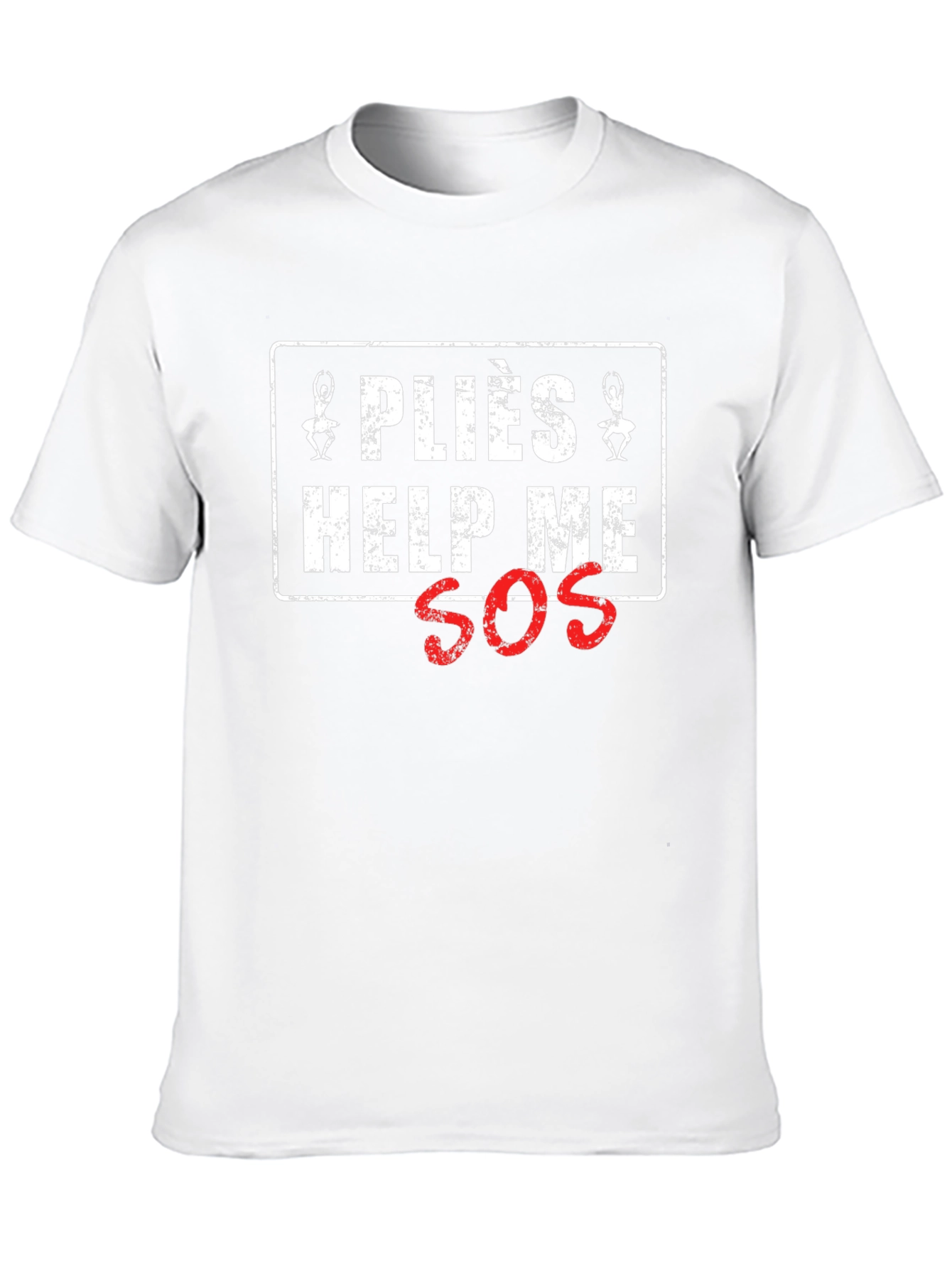 Pliés Help Me SOS Graphic T-Shirt - Black