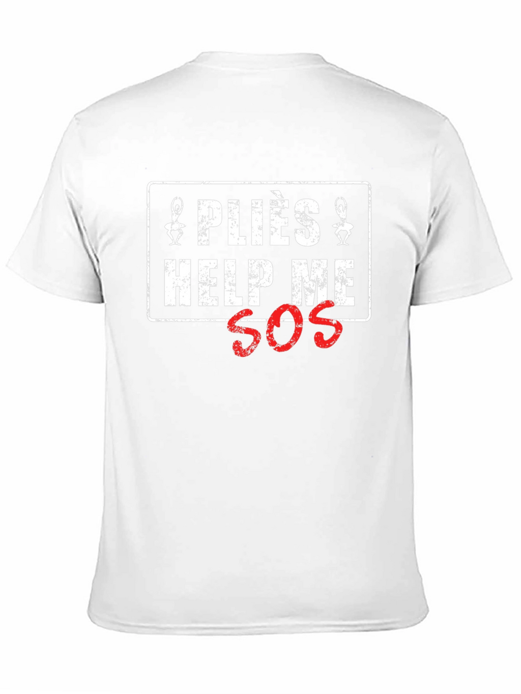 Pliés Help Me SOS Graphic T-Shirt - Black