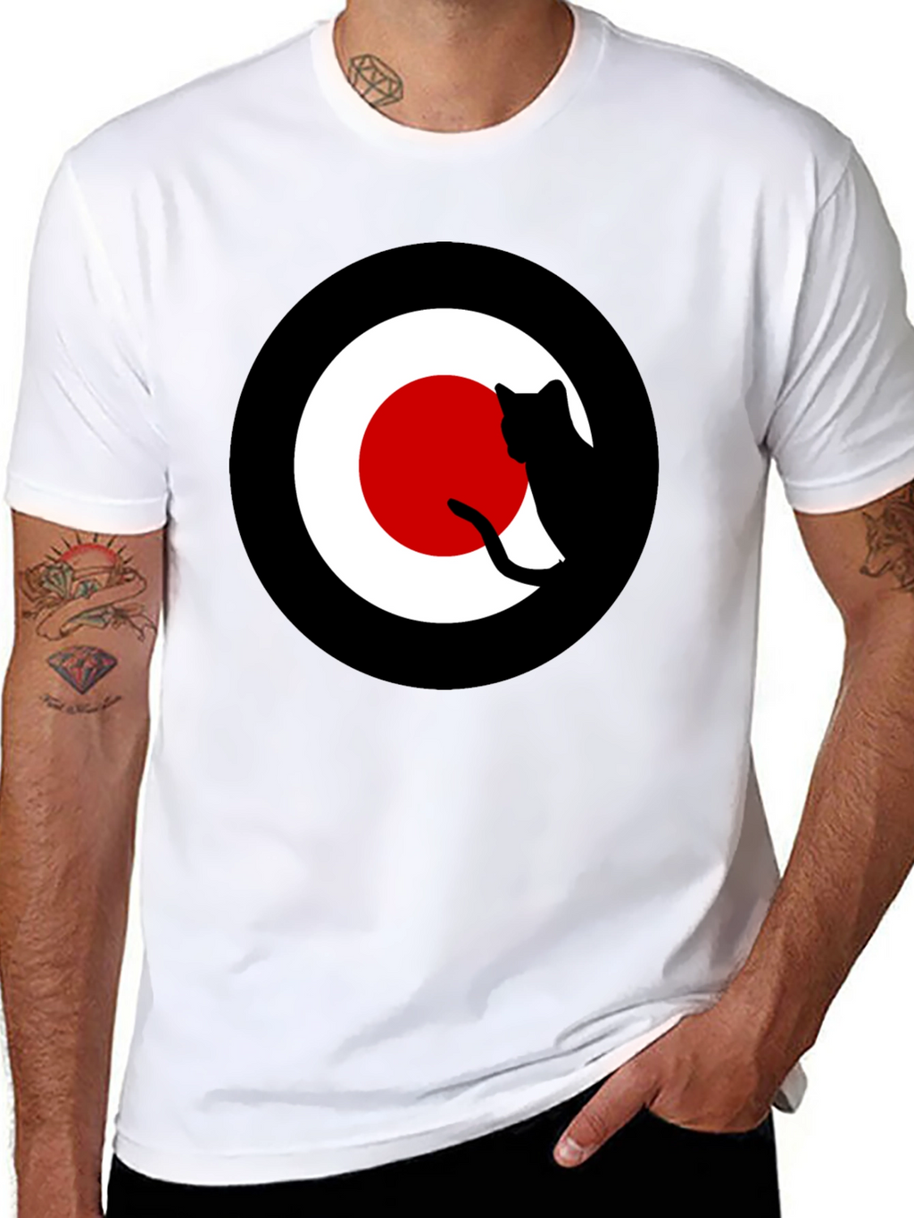 Cool Cat Silhouette Target T-Shirt