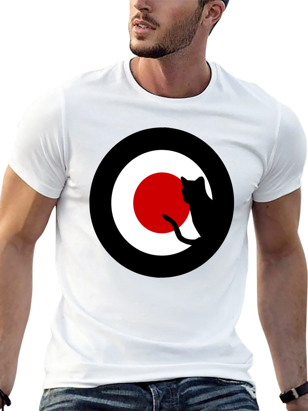 Cool Cat Silhouette Target T-Shirt
