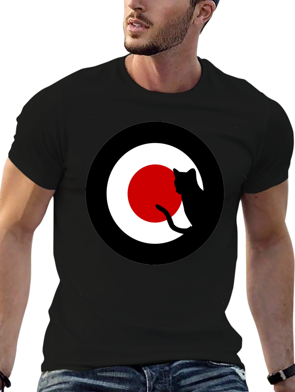 Cool Cat Silhouette Target T-Shirt