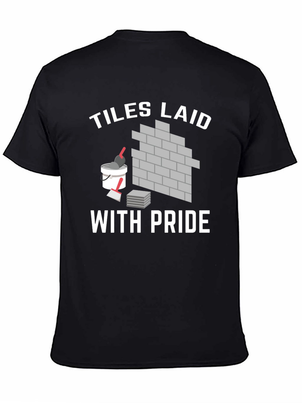 Tiles Laid With Pride Black T-Shirt