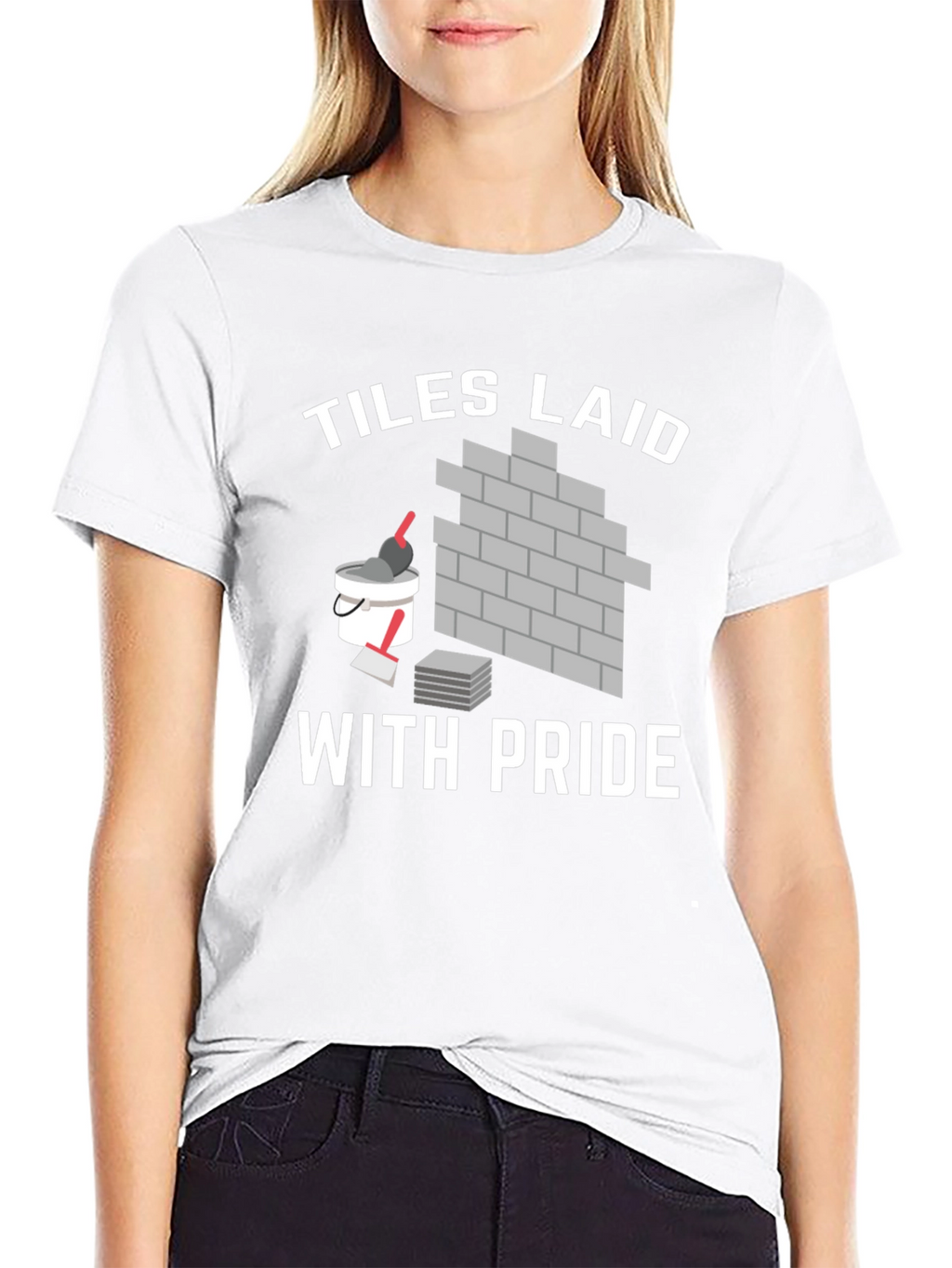 Tiles Laid With Pride Black T-Shirt