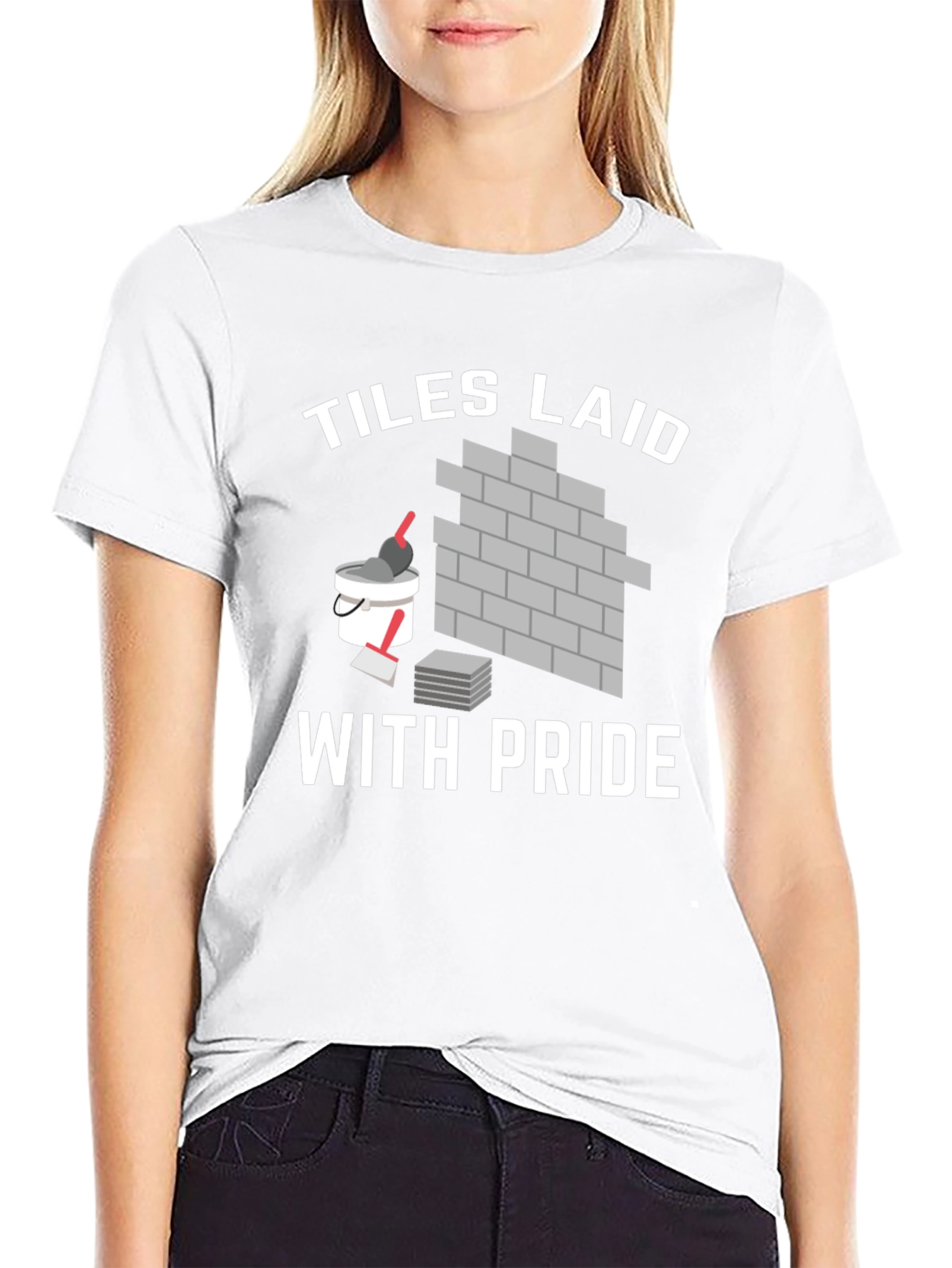 Tiles Laid With Pride Black T-Shirt