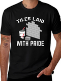 Tiles Laid With Pride Black T-Shirt