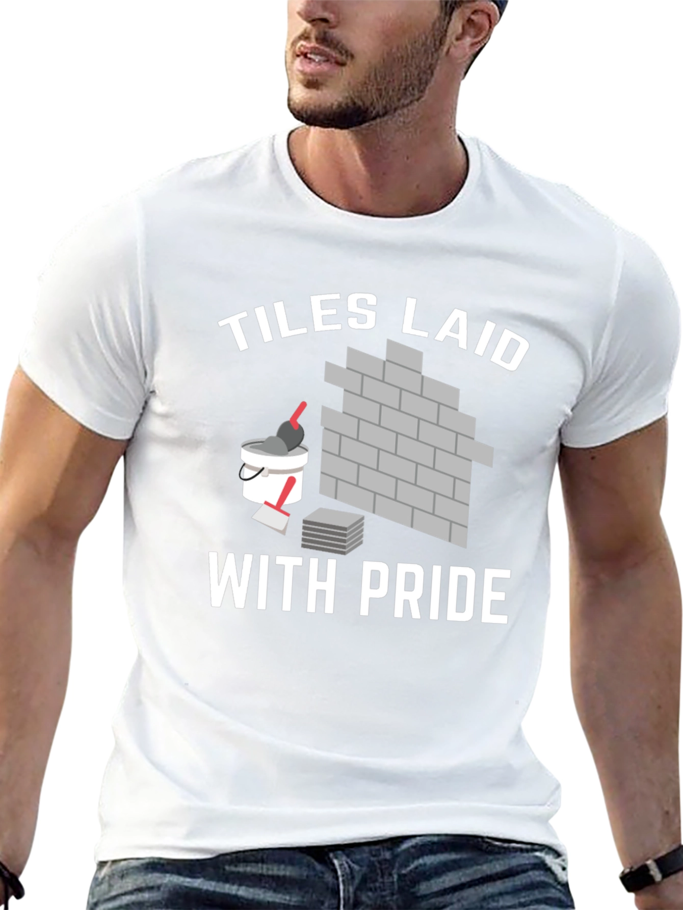 Tiles Laid With Pride Black T-Shirt