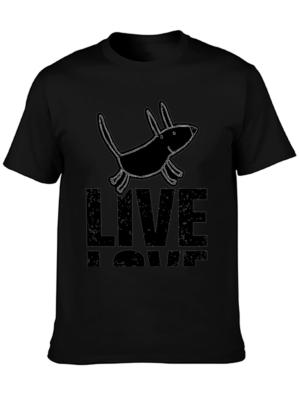 Live Love Bark Black Graphic Tee