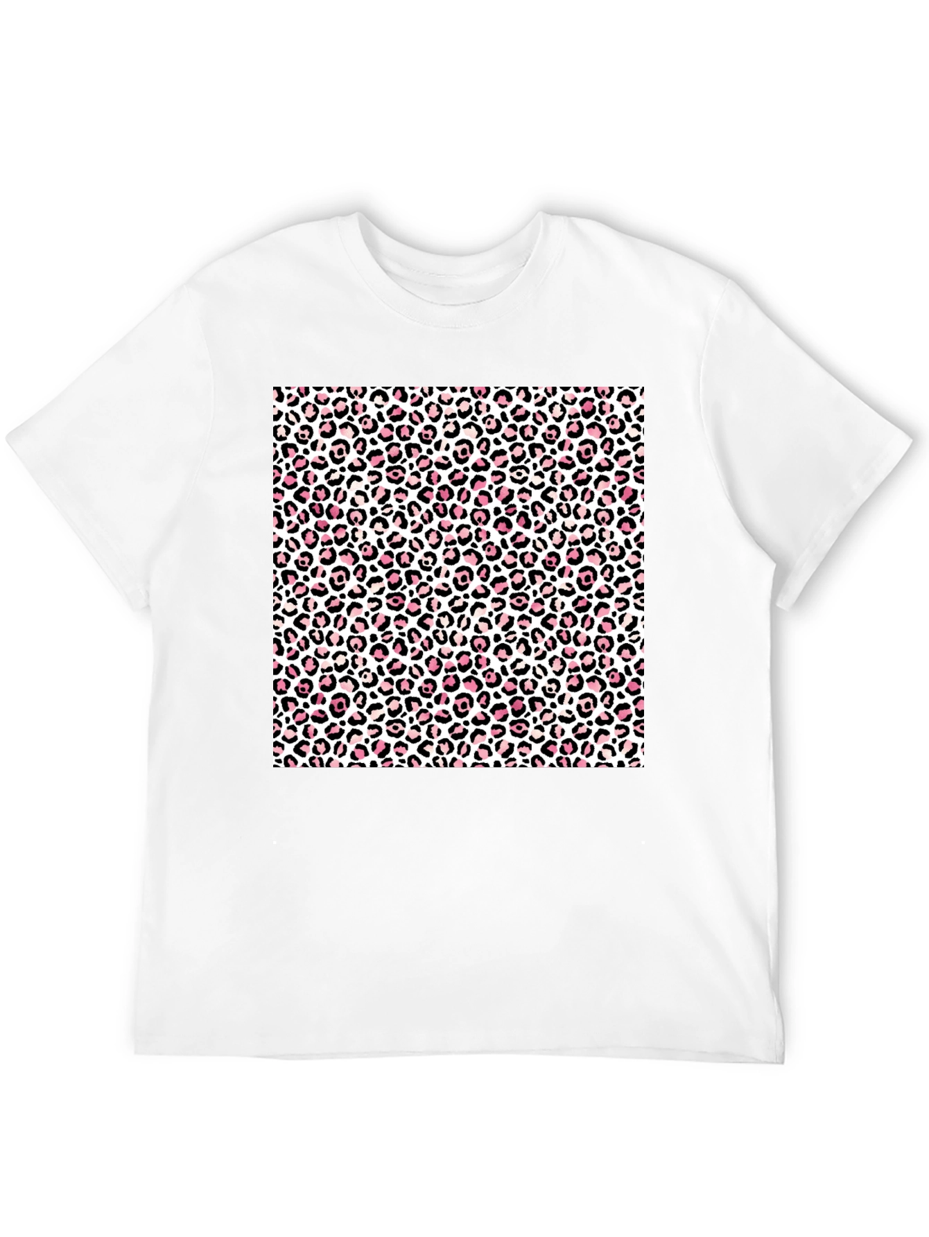 Leopard Print Black T-Shirt