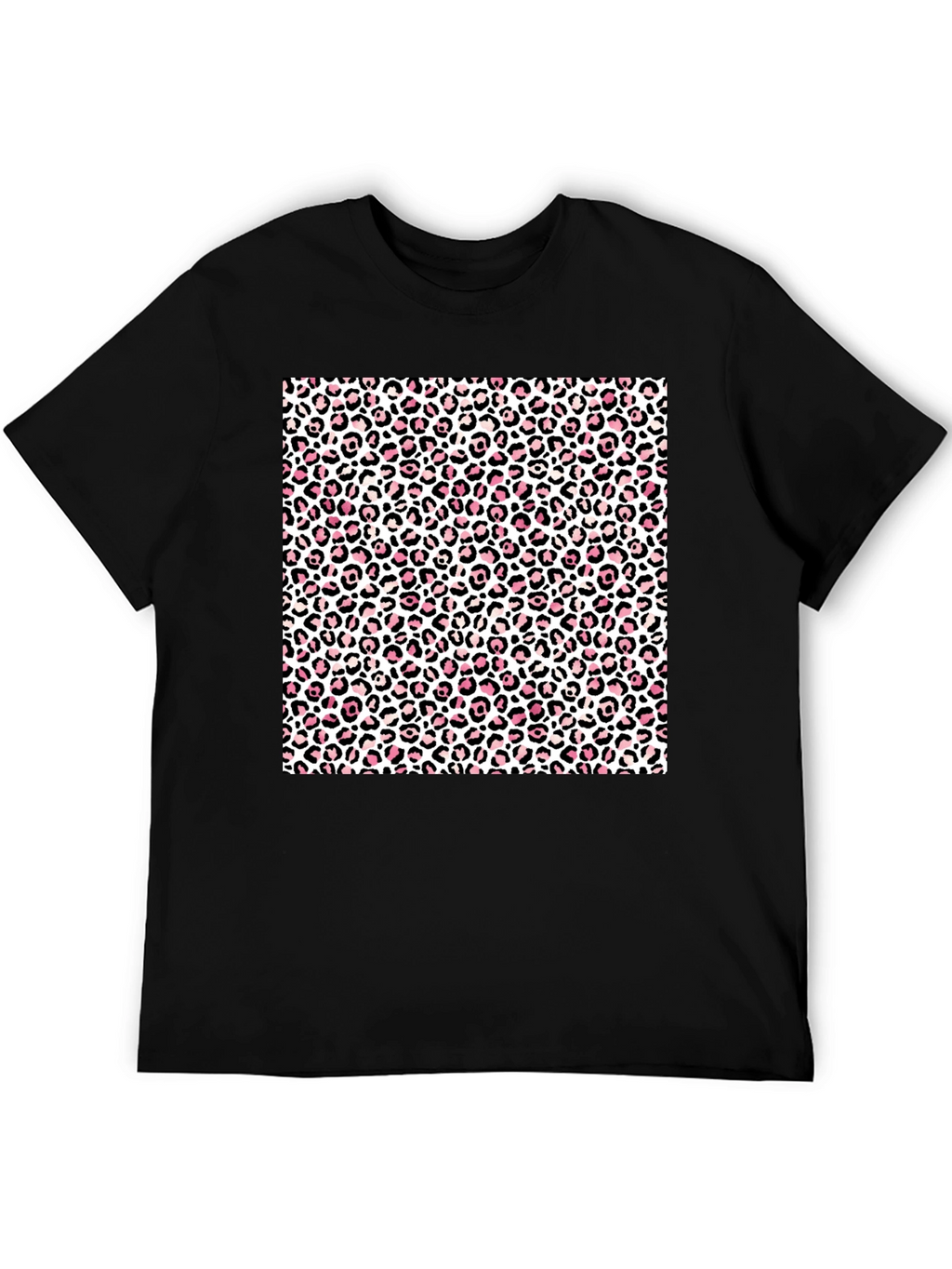 Leopard Print Black T-Shirt