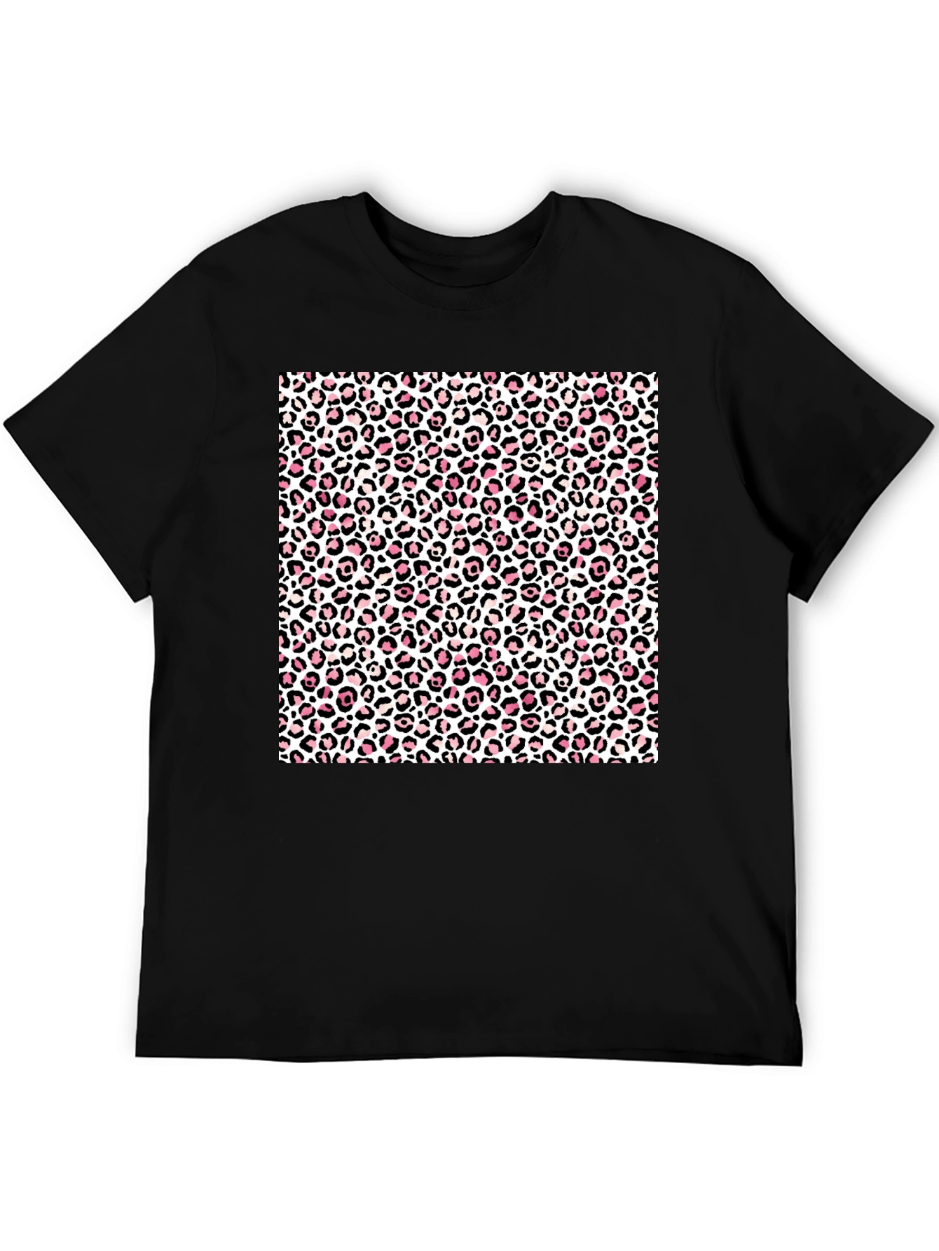 Leopard Print Black T-Shirt