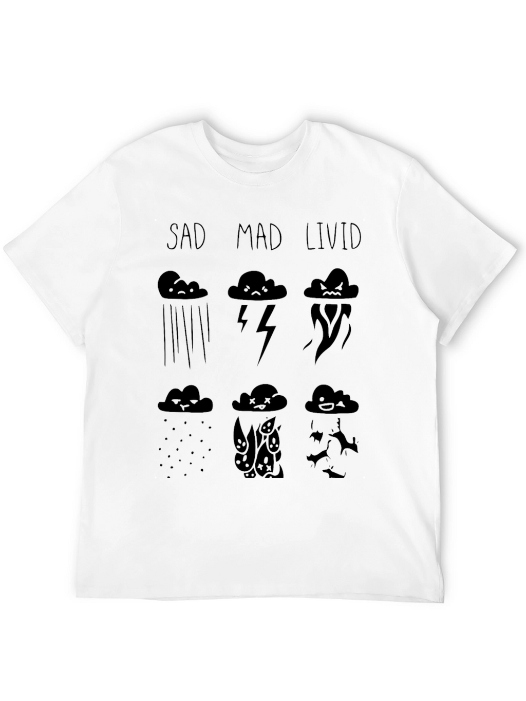 Mood Cloud T-Shirt - Sad Mad Livid