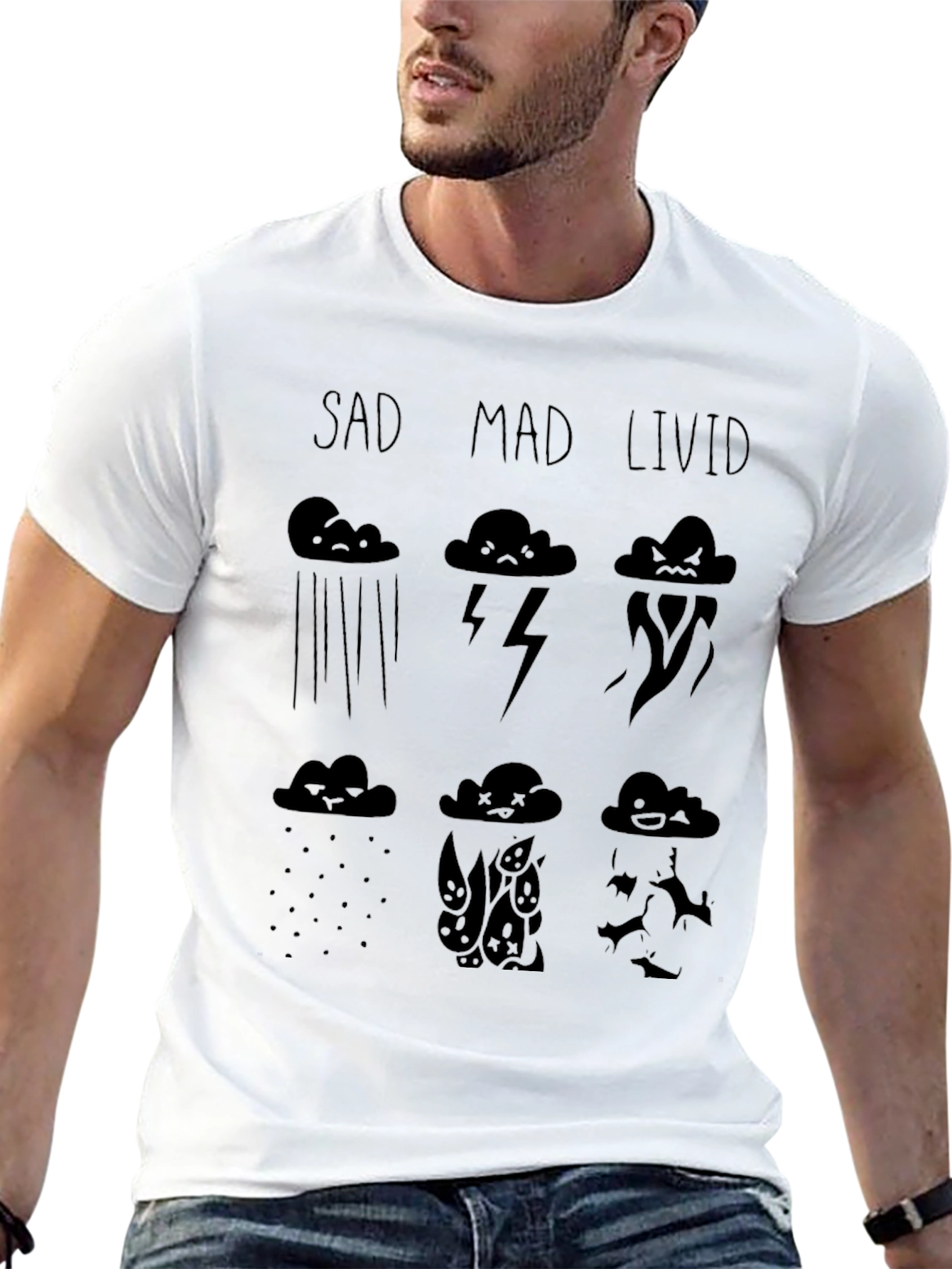 Mood Cloud T-Shirt - Sad Mad Livid