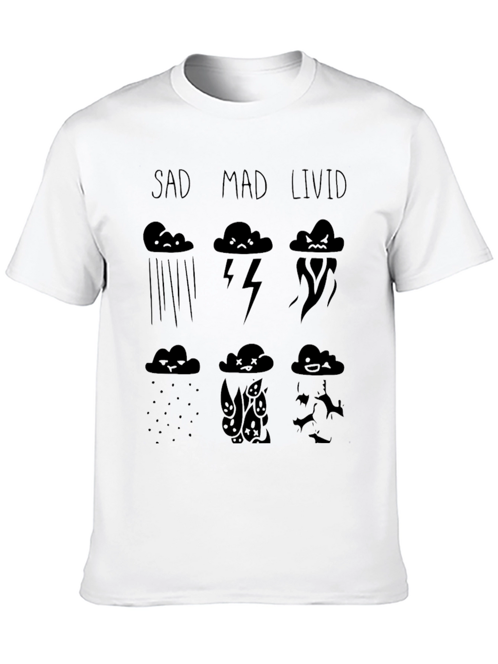 Mood Cloud T-Shirt - Sad Mad Livid