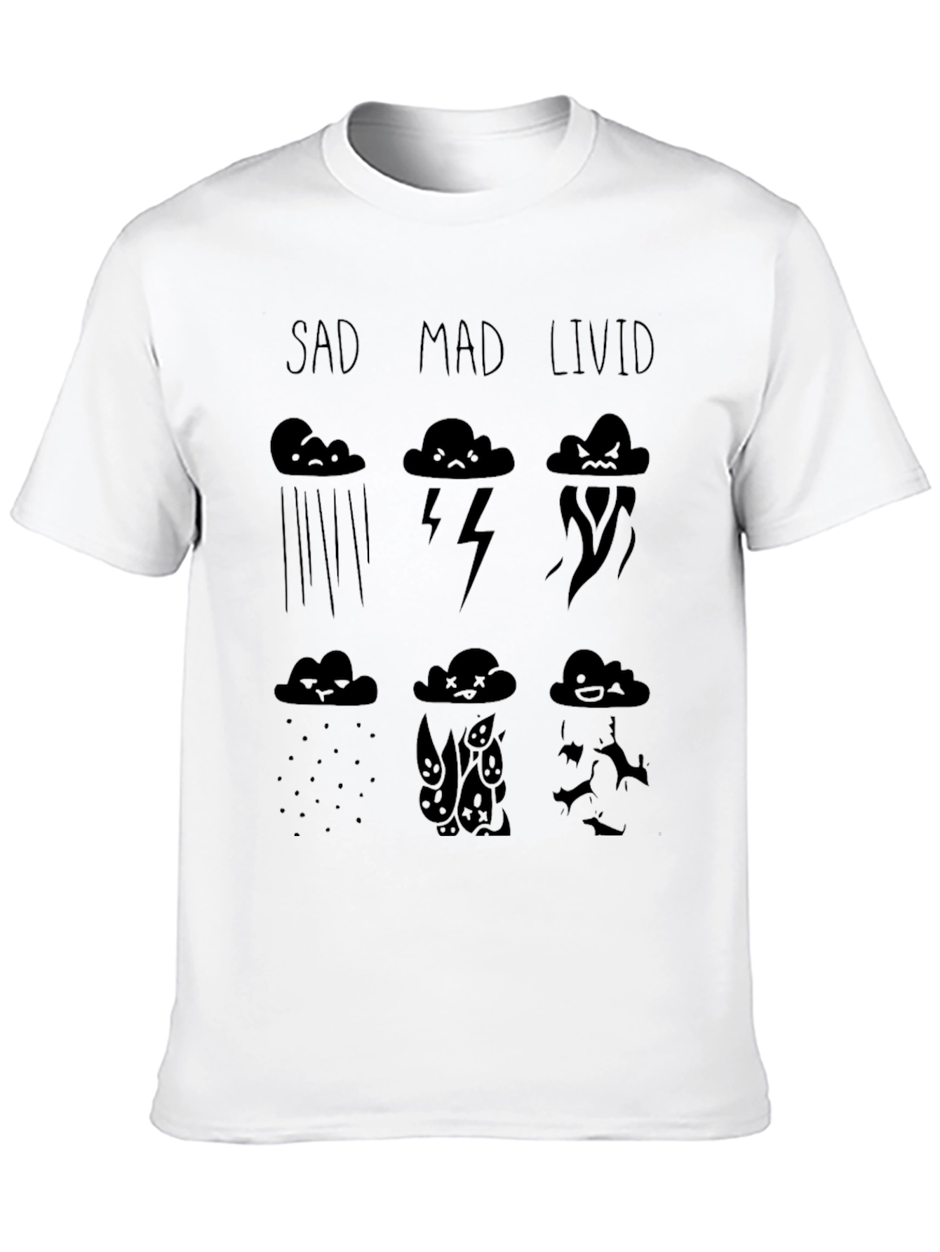 Mood Cloud T-Shirt - Sad Mad Livid