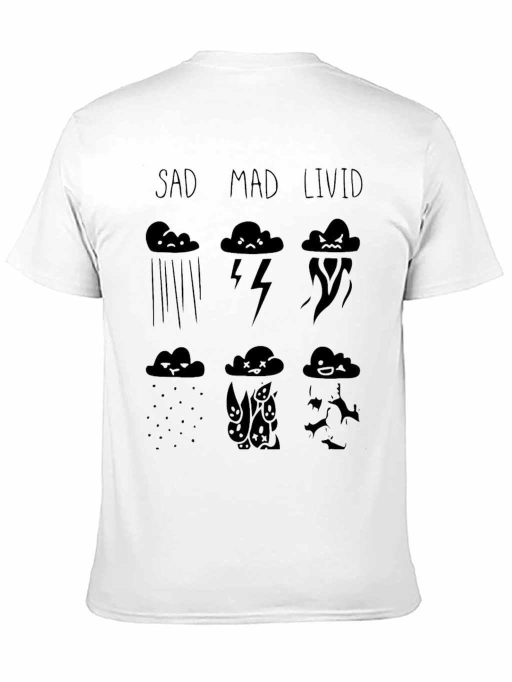Mood Cloud T-Shirt - Sad Mad Livid