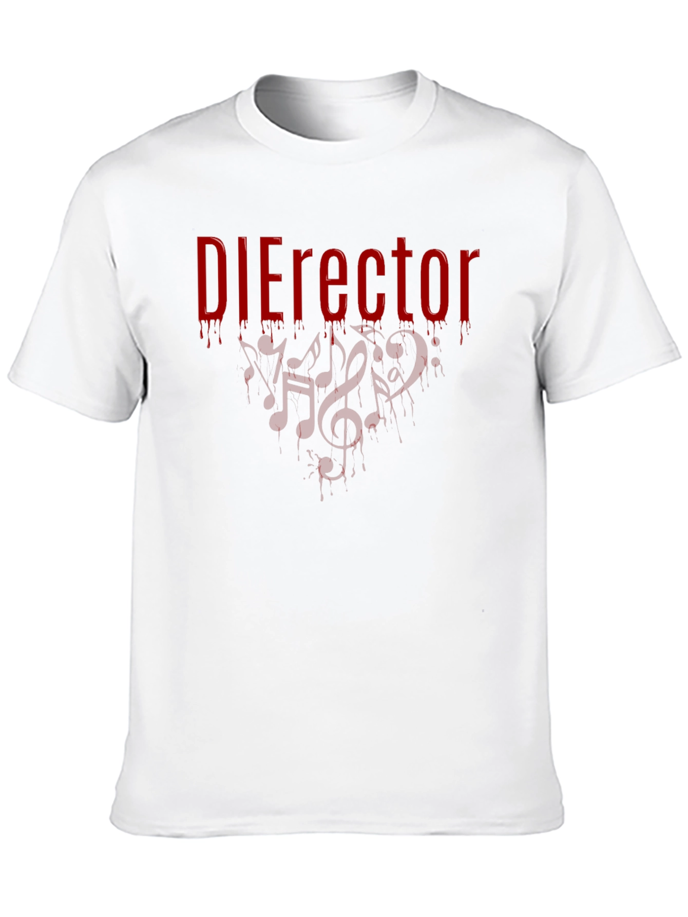 DIErector Black T-Shirt - Bloody Music Notes