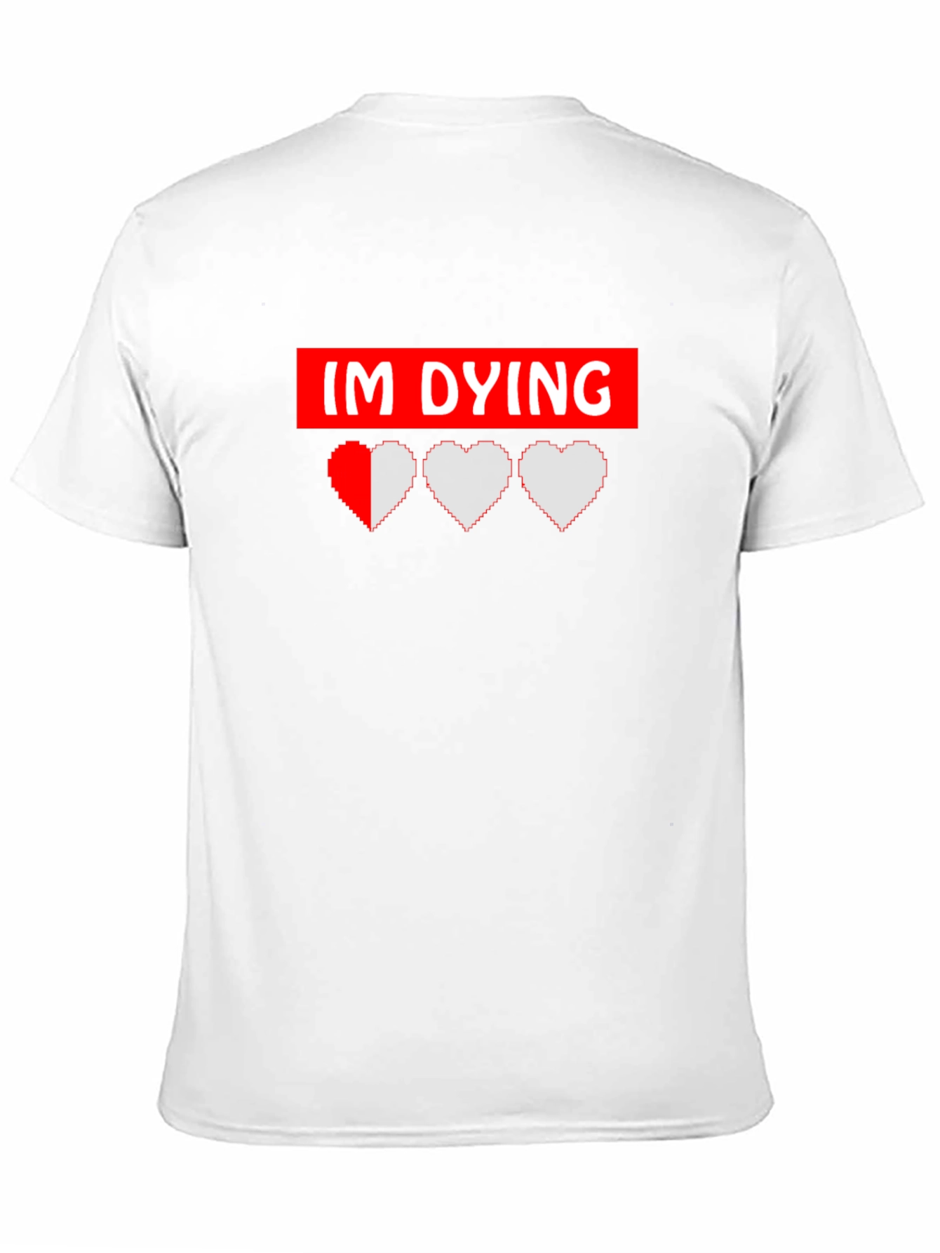 Im Dying Gamer Graphic Tee - Black Cotton T-Shirt