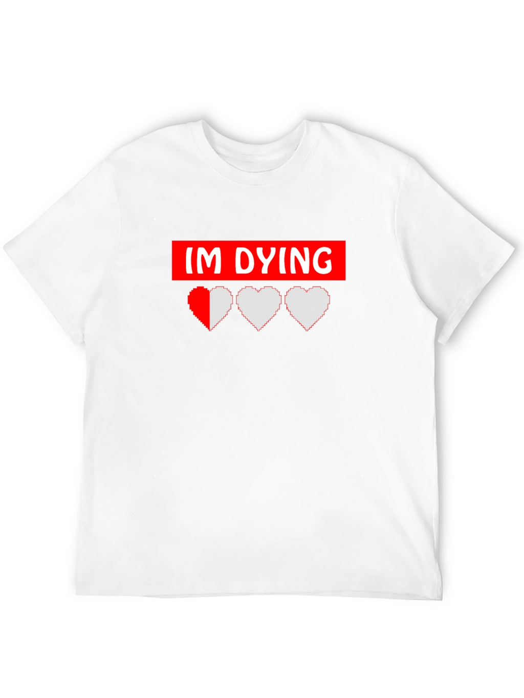 Im Dying Gamer Graphic Tee - Black Cotton T-Shirt