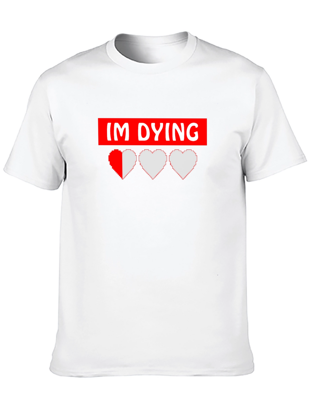 Im Dying Gamer Graphic Tee - Black Cotton T-Shirt