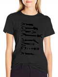 Rock and Roll Guitar Graphic T-Shirt