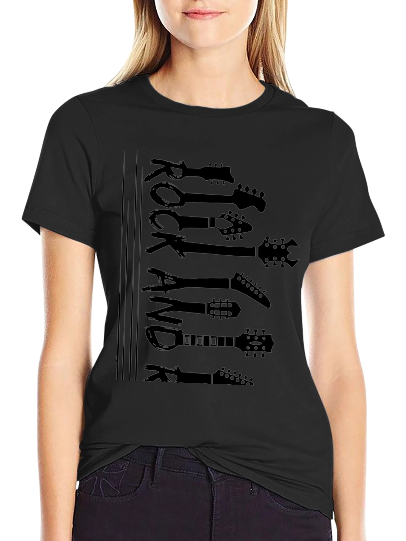 Rock and Roll Guitar Graphic T-Shirt