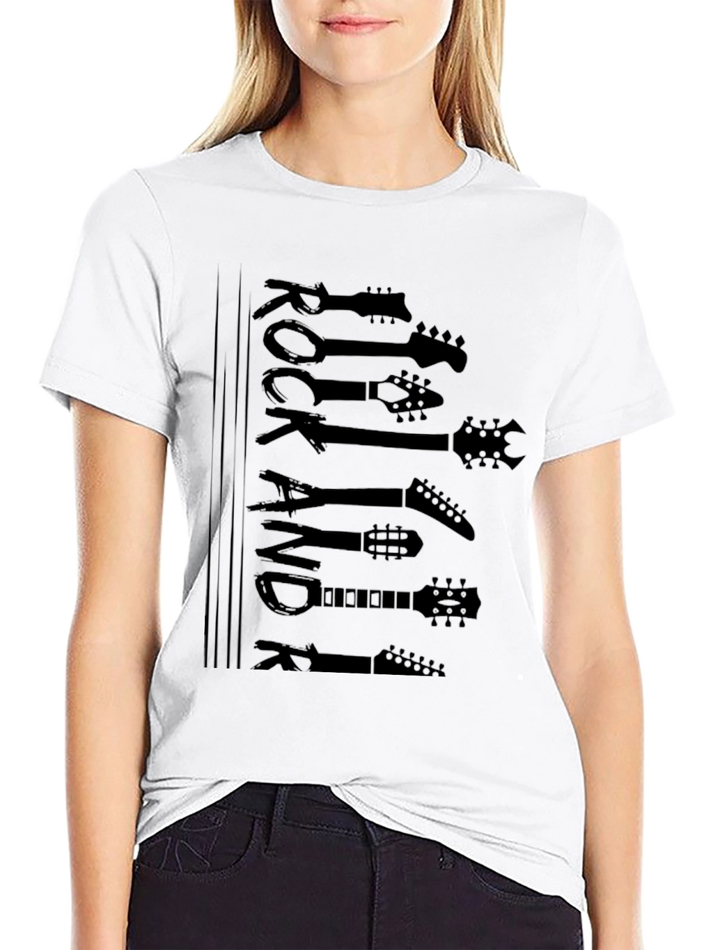 Rock and Roll Guitar Graphic T-Shirt