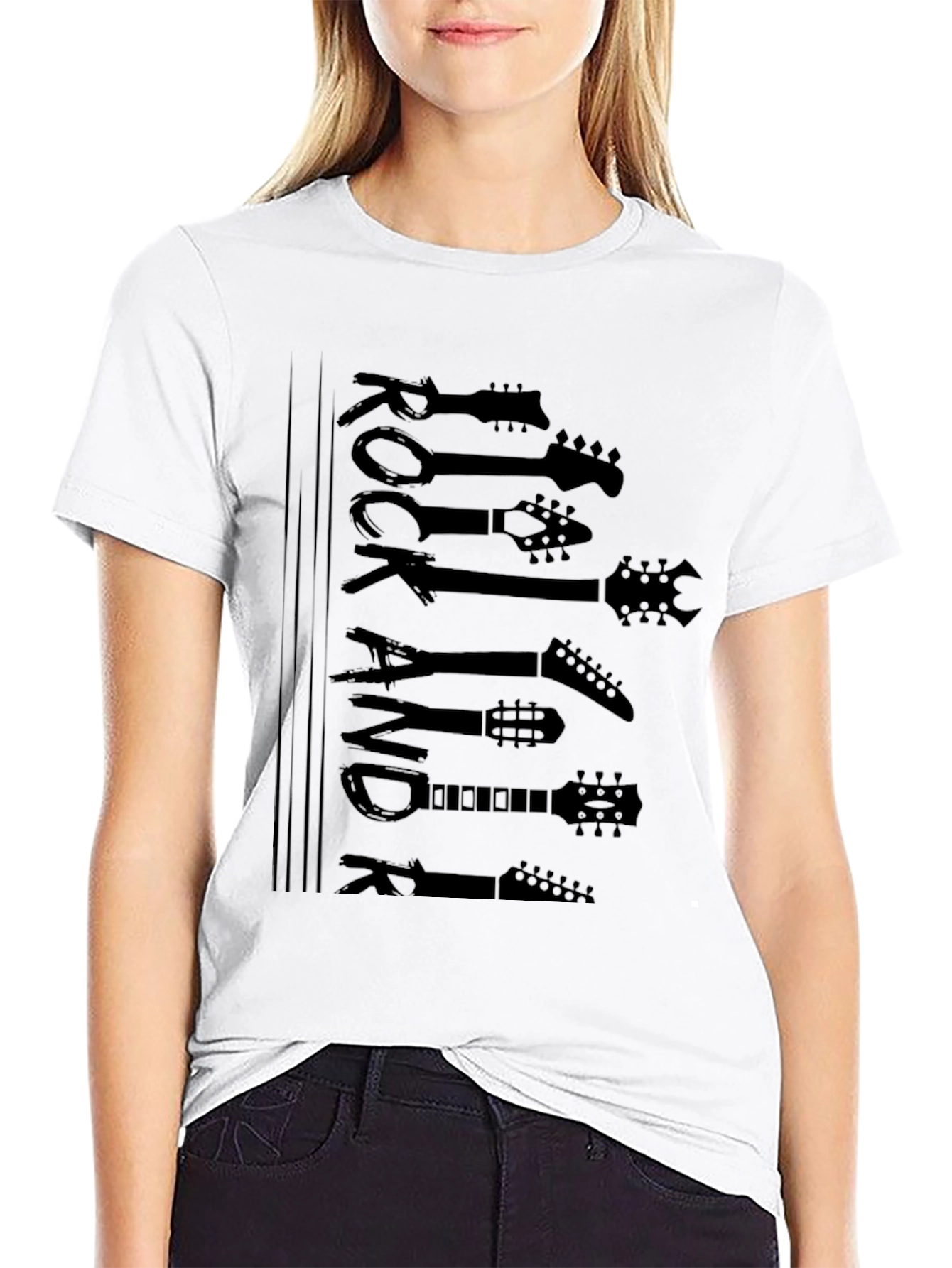 Rock and Roll Guitar Graphic T-Shirt
