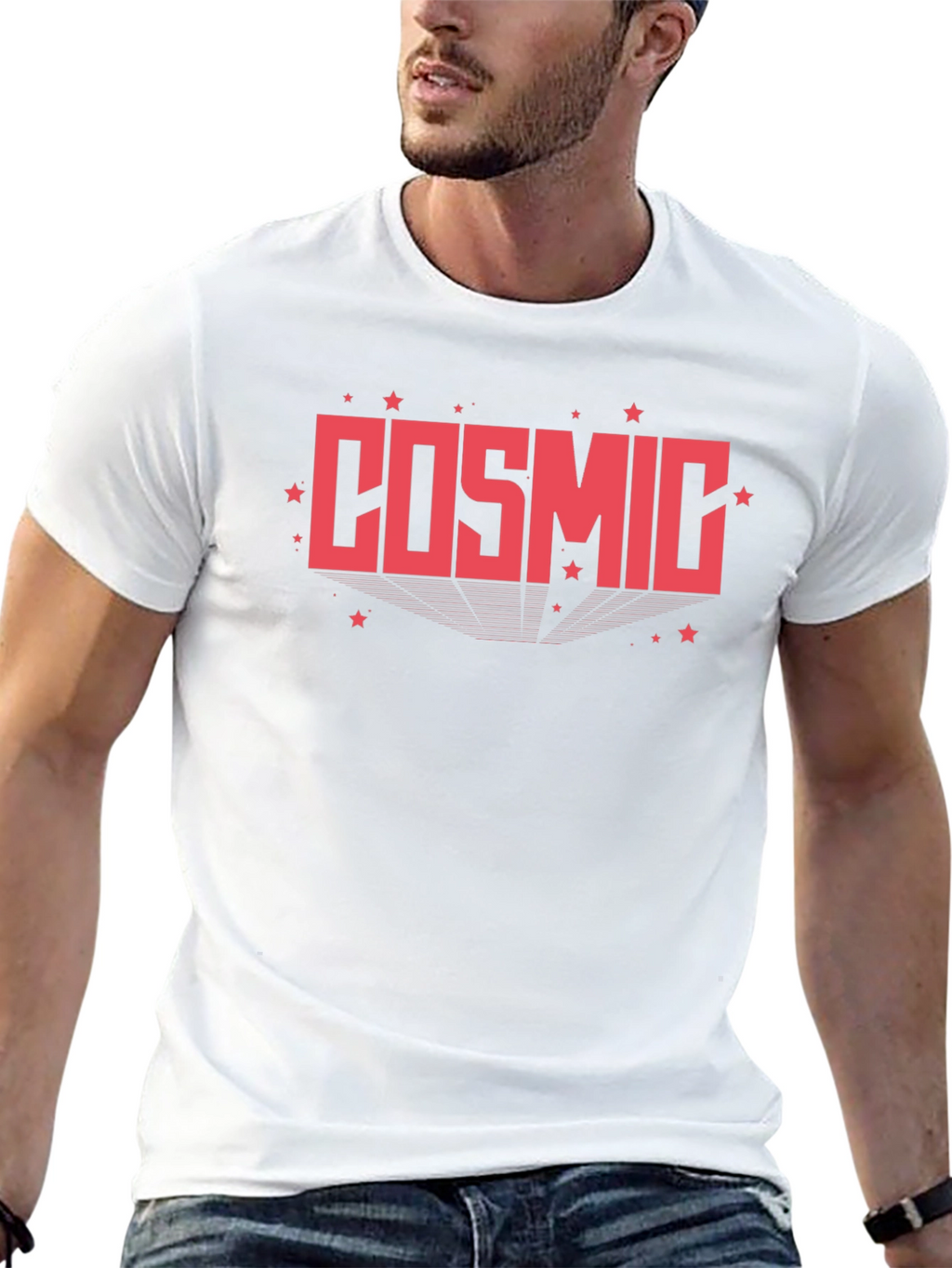 Cosmic Graphic T-Shirt - Retro Style
