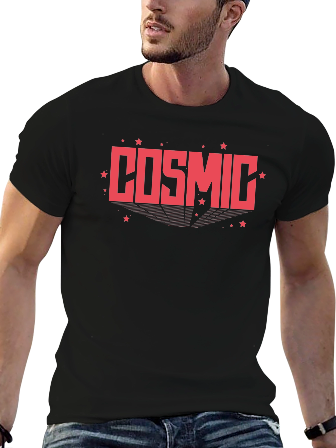 Cosmic Graphic T-Shirt - Retro Style