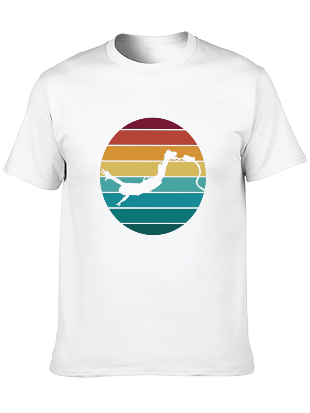 Retro Bungee Jumper T-Shirt - Black