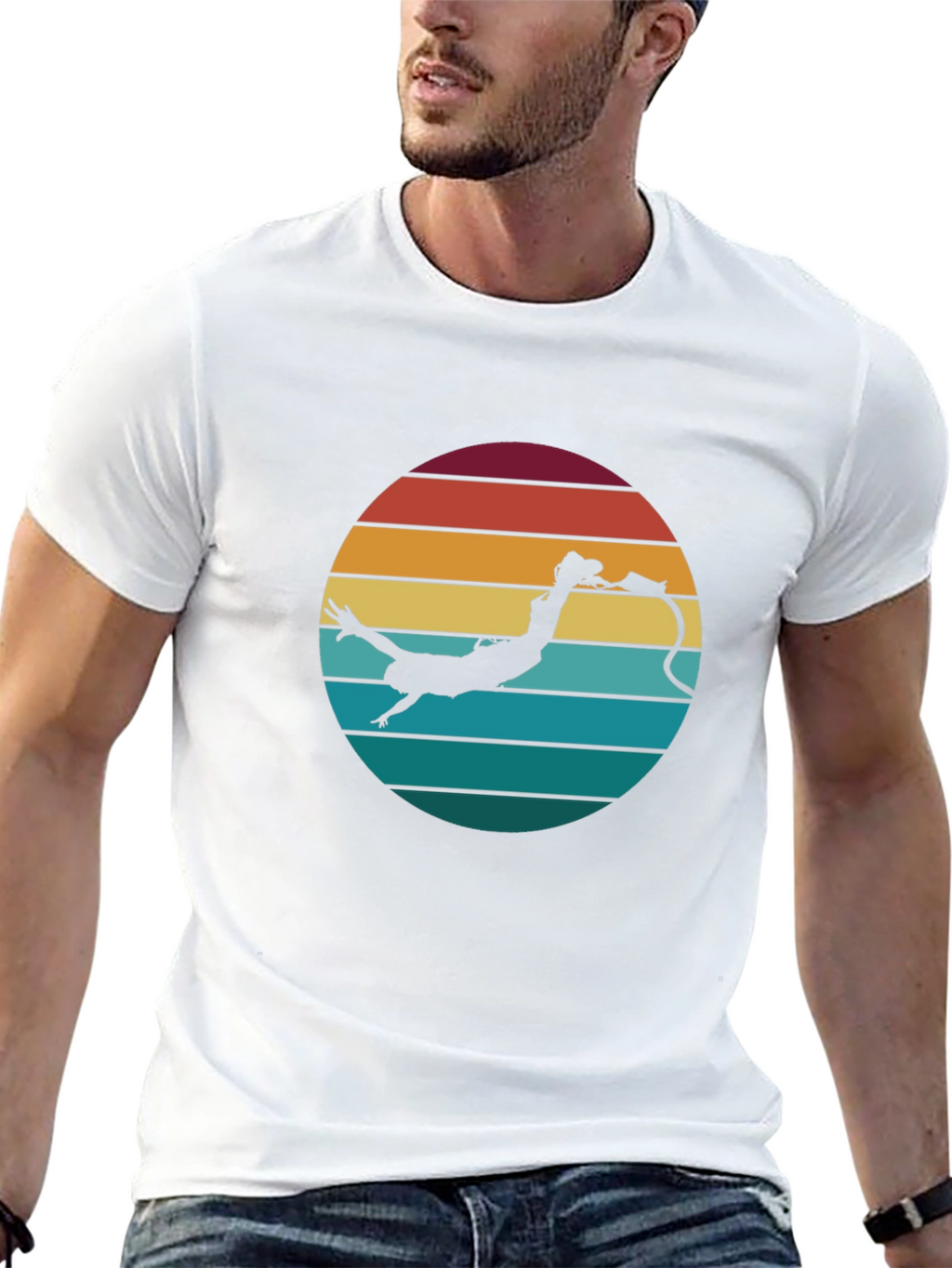 Retro Bungee Jumper T-Shirt - Black