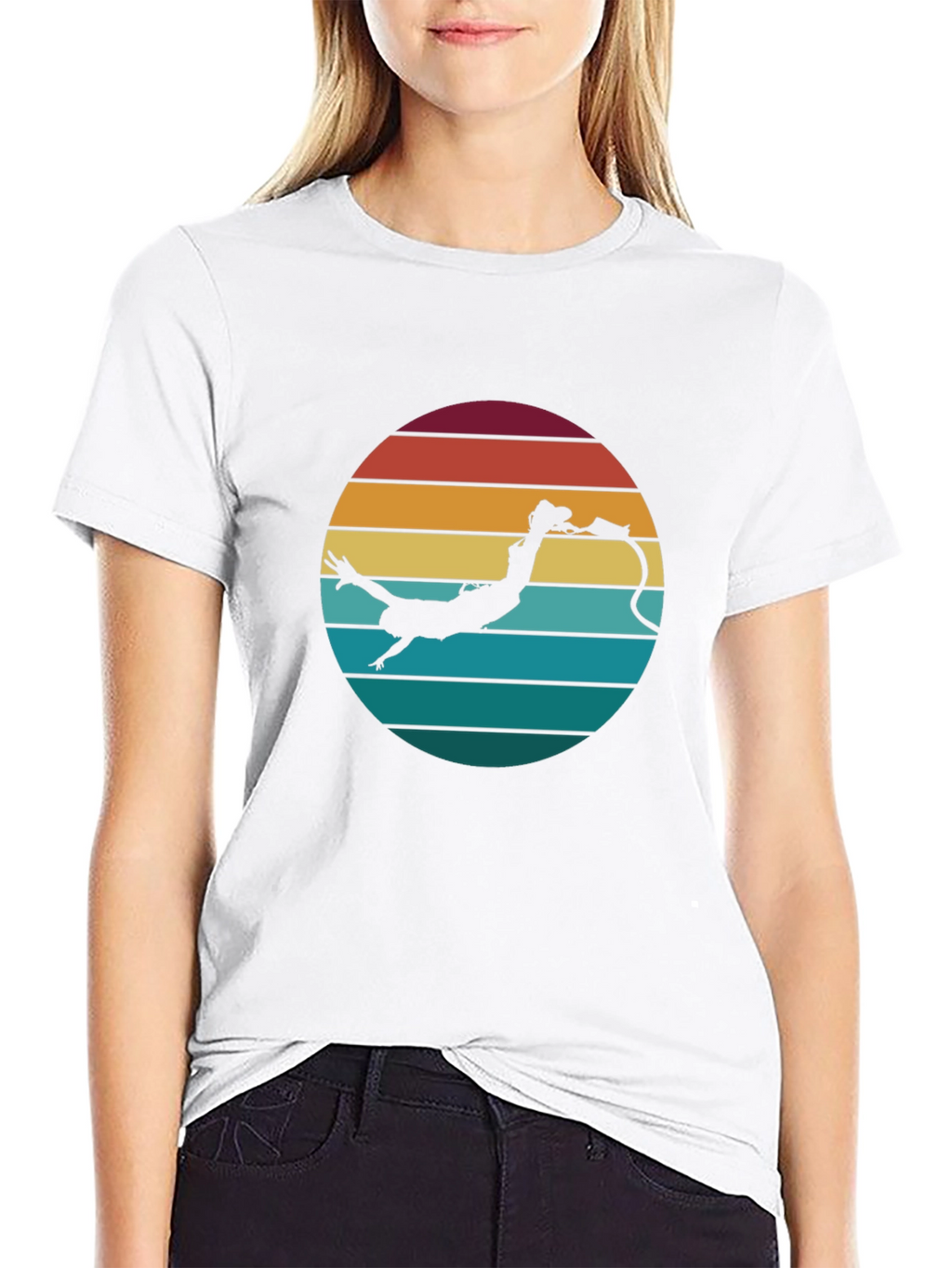 Retro Bungee Jumper T-Shirt - Black