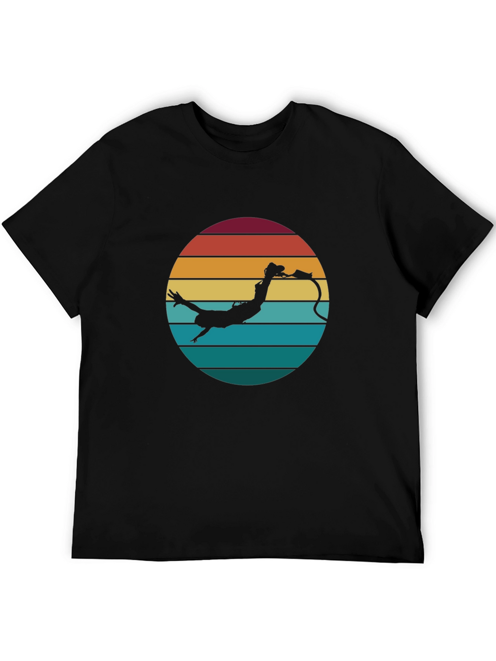 Retro Bungee Jumper T-Shirt - Black