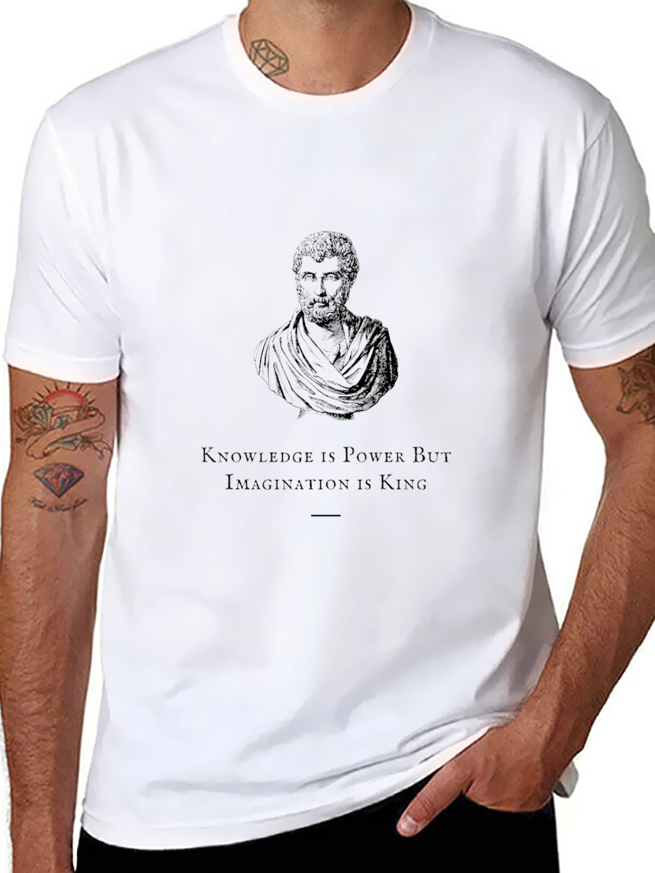 Knowledge & Imagination Black T-Shirt