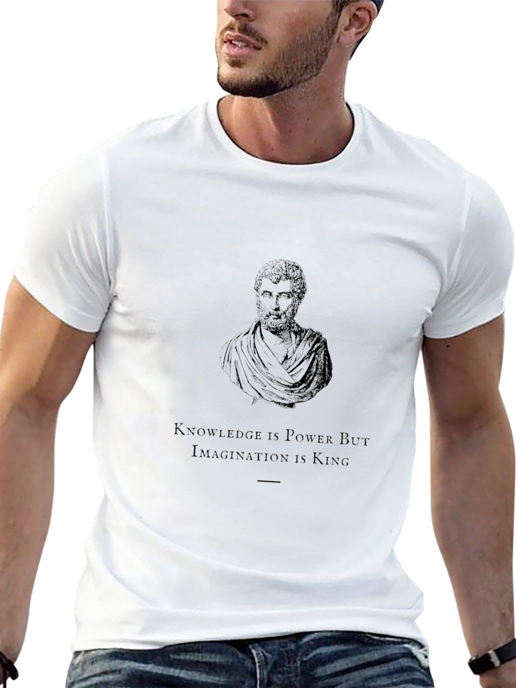 Knowledge & Imagination Black T-Shirt