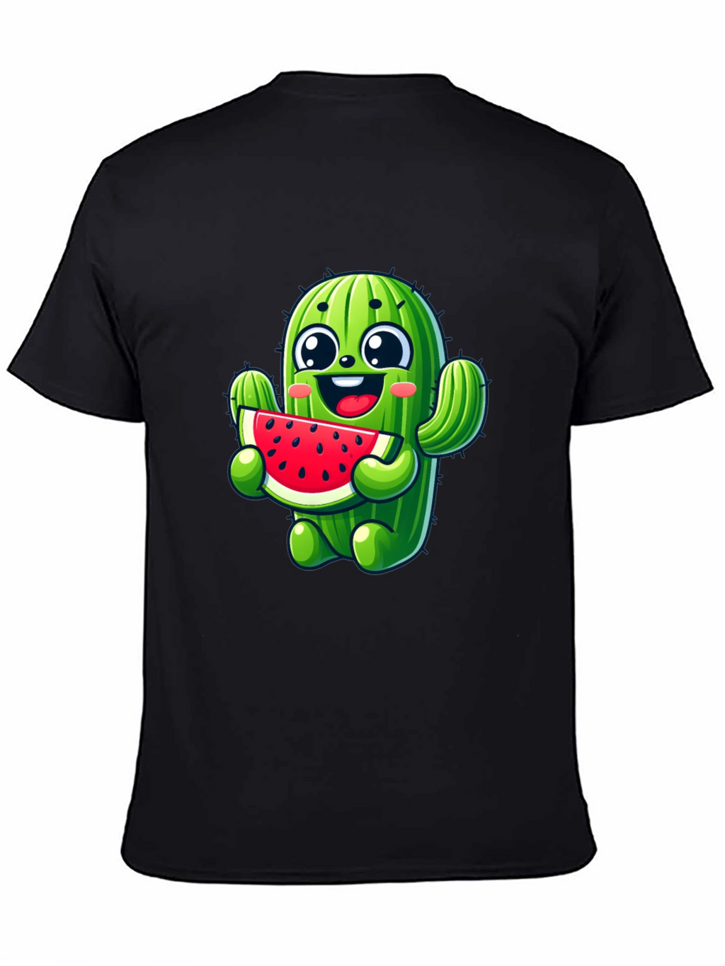 Cactus Watermelon Black T-Shirt