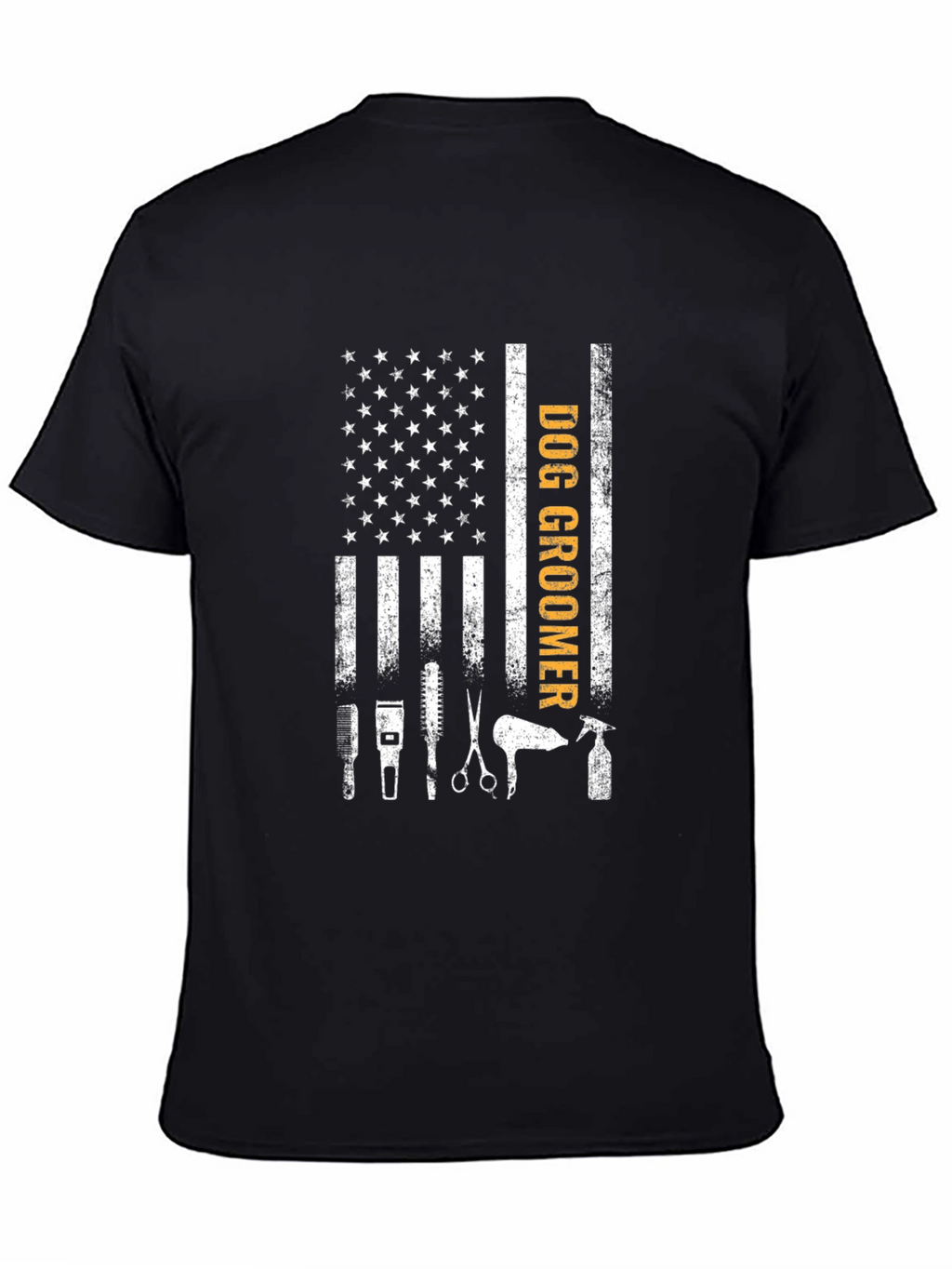 Dog Groomer Patriotic T-Shirt