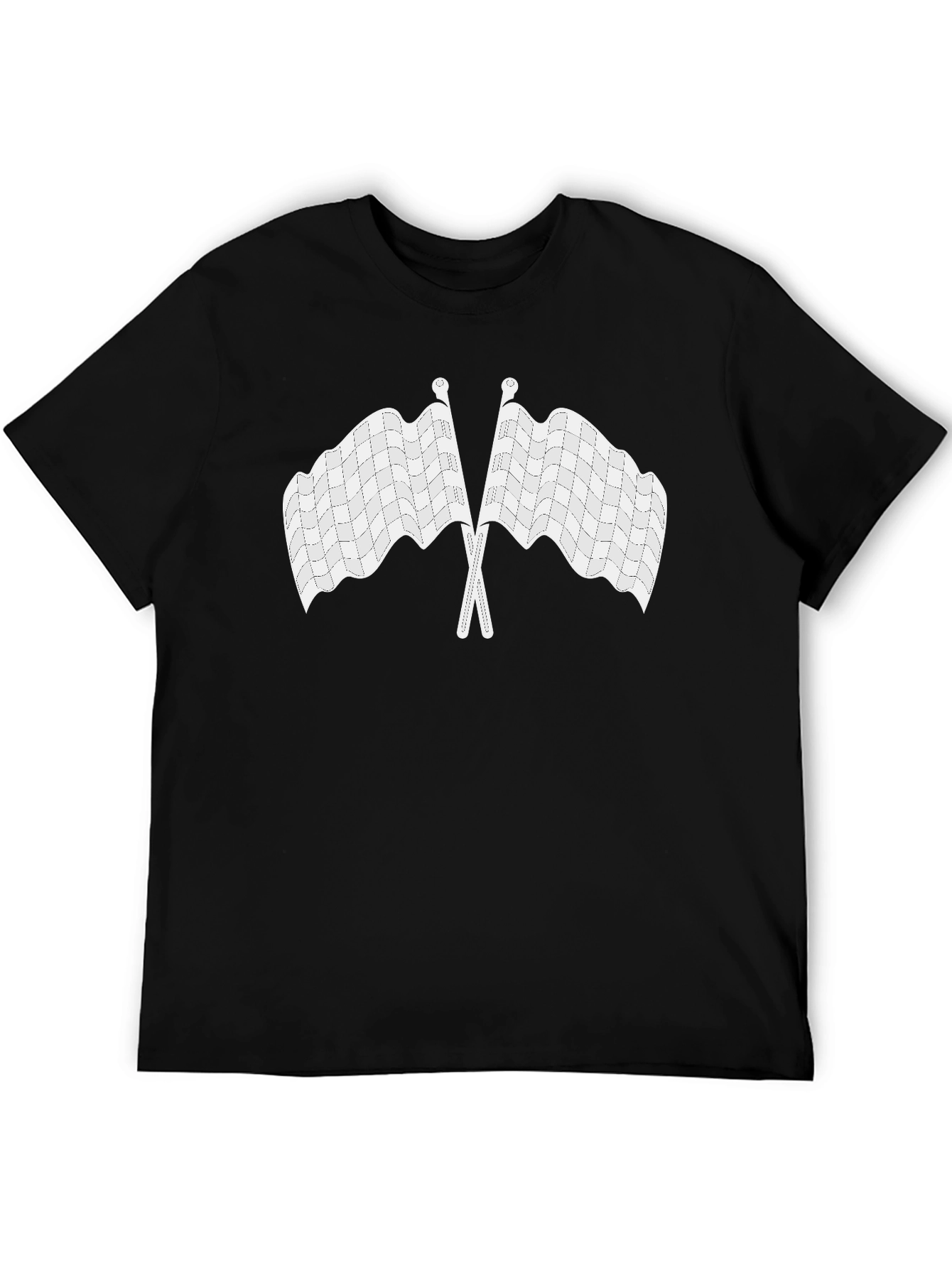 Checkered Flag Graphic Tee - Racing Enthusiast Shirt