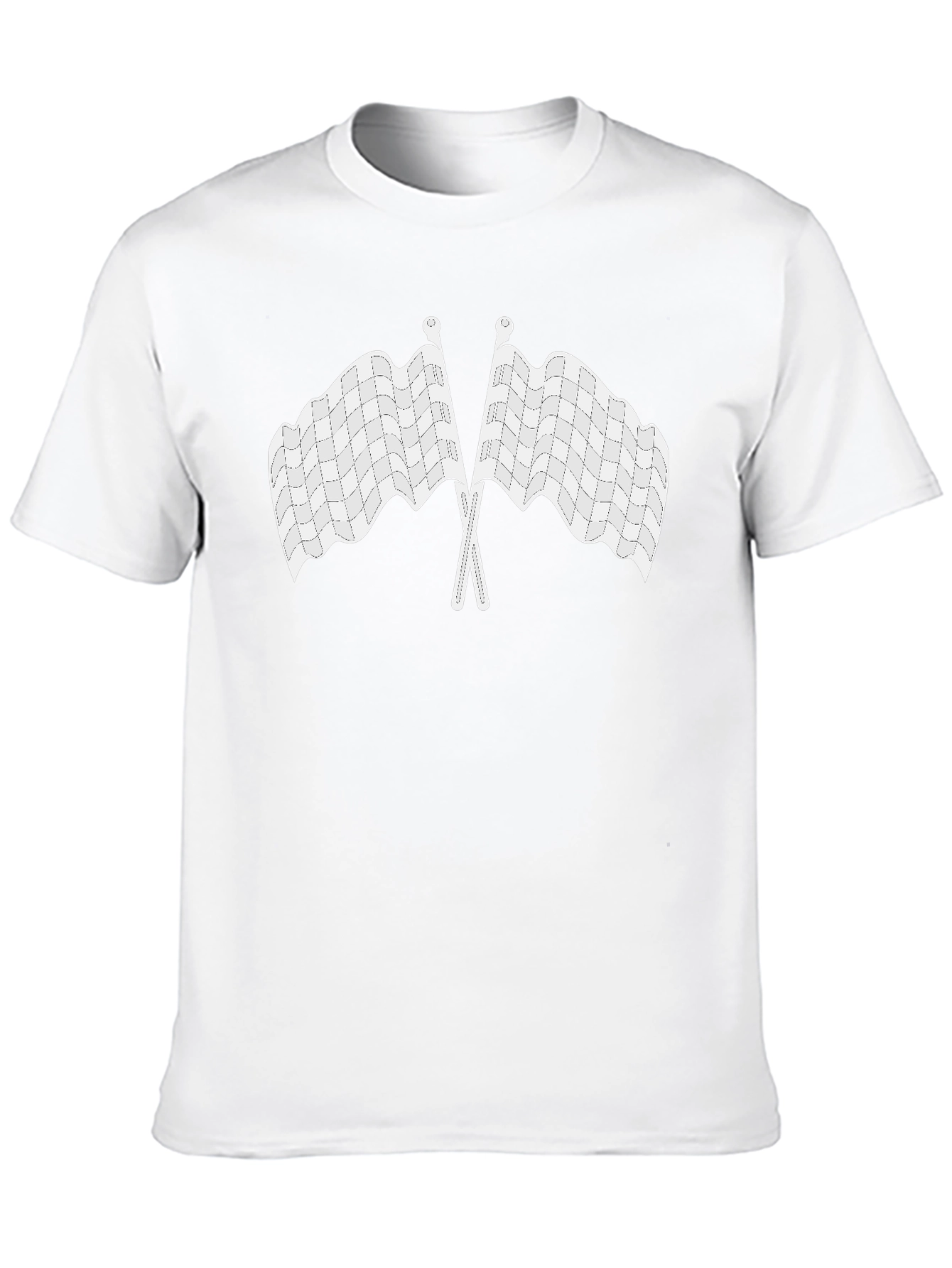 Checkered Flag Graphic Tee - Racing Enthusiast Shirt