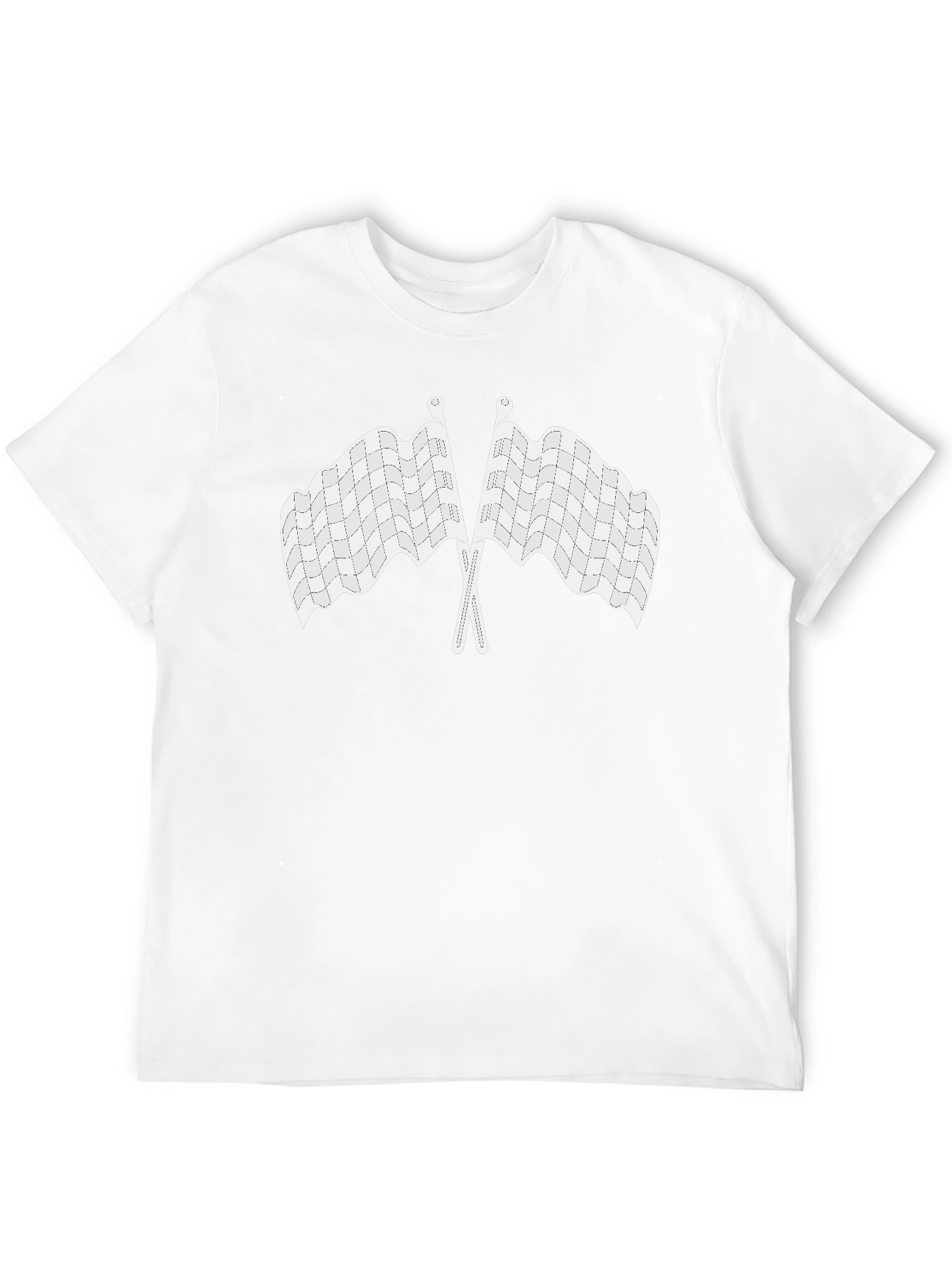 Checkered Flag Graphic Tee - Racing Enthusiast Shirt
