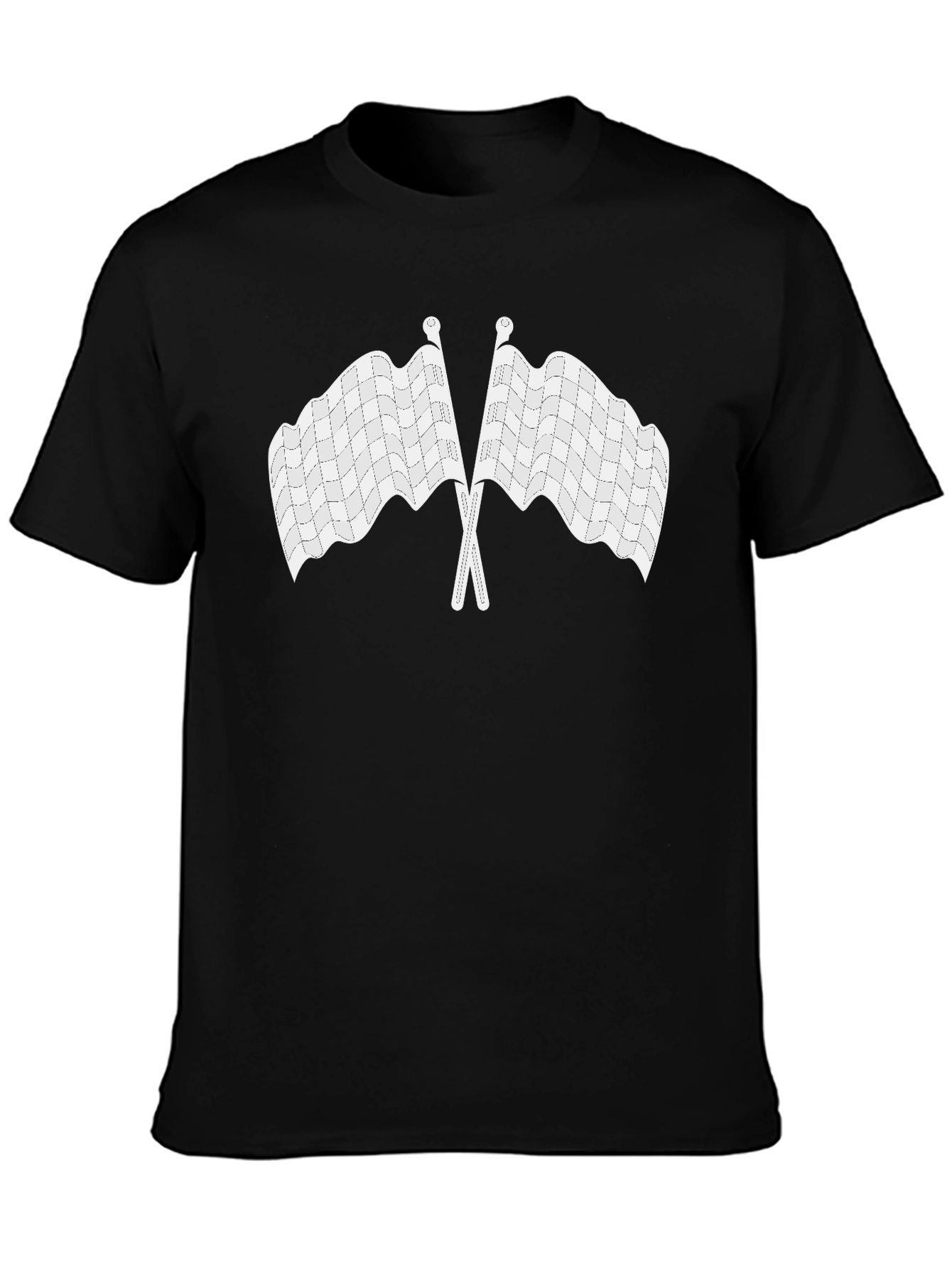 Checkered Flag Graphic Tee - Racing Enthusiast Shirt