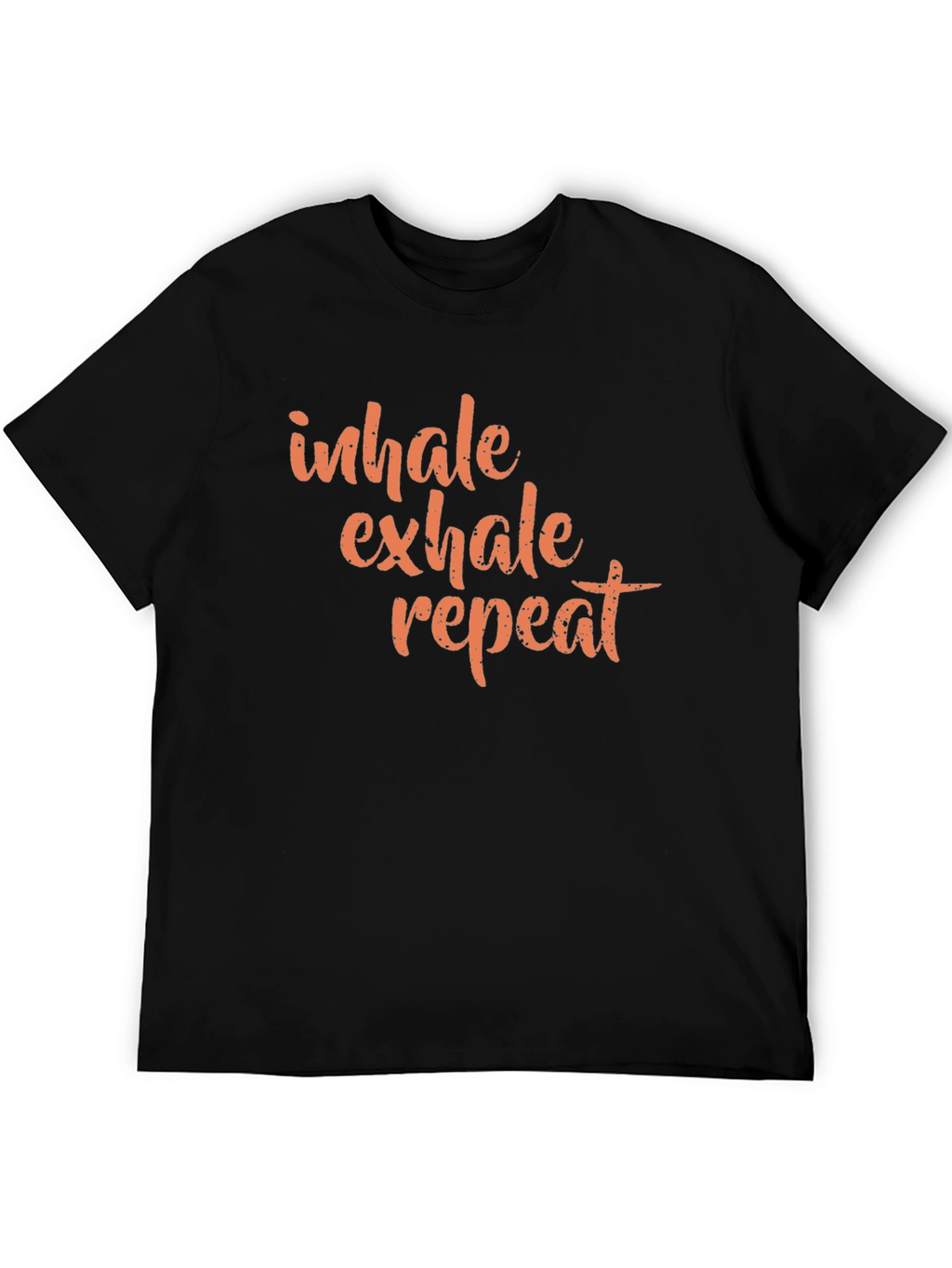 Inhale Exhale Repeat Graphic Tee - Black