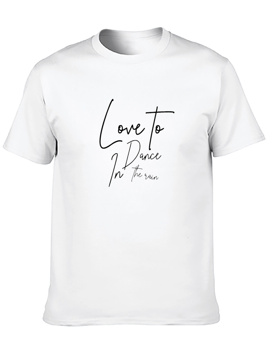 Love to Dance in the Rain Black Graphic Tee