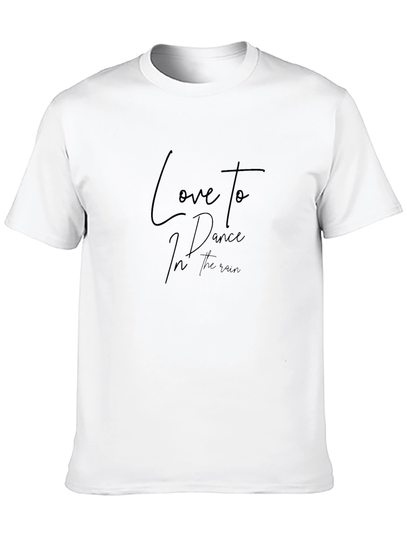 Love to Dance in the Rain Black Graphic Tee