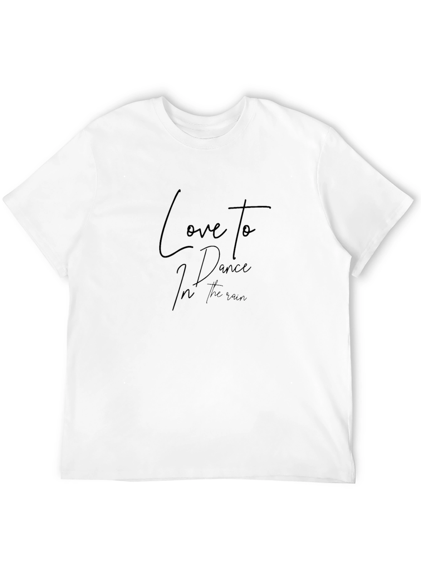 Love to Dance in the Rain Black Graphic Tee